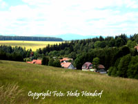 Blick vom Butterkopf ber Trautenstein zum Brocken