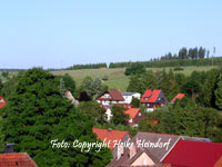 Blick vom Kirchberg ber den Ort Trautenstein